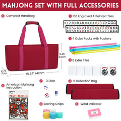 Marllifenney Mahjong tile size 12x9mm for comfortable handling