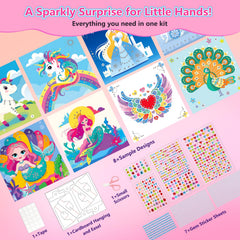 Marlrin bright princess and unicorn sticker sheets inspire colorful creativity