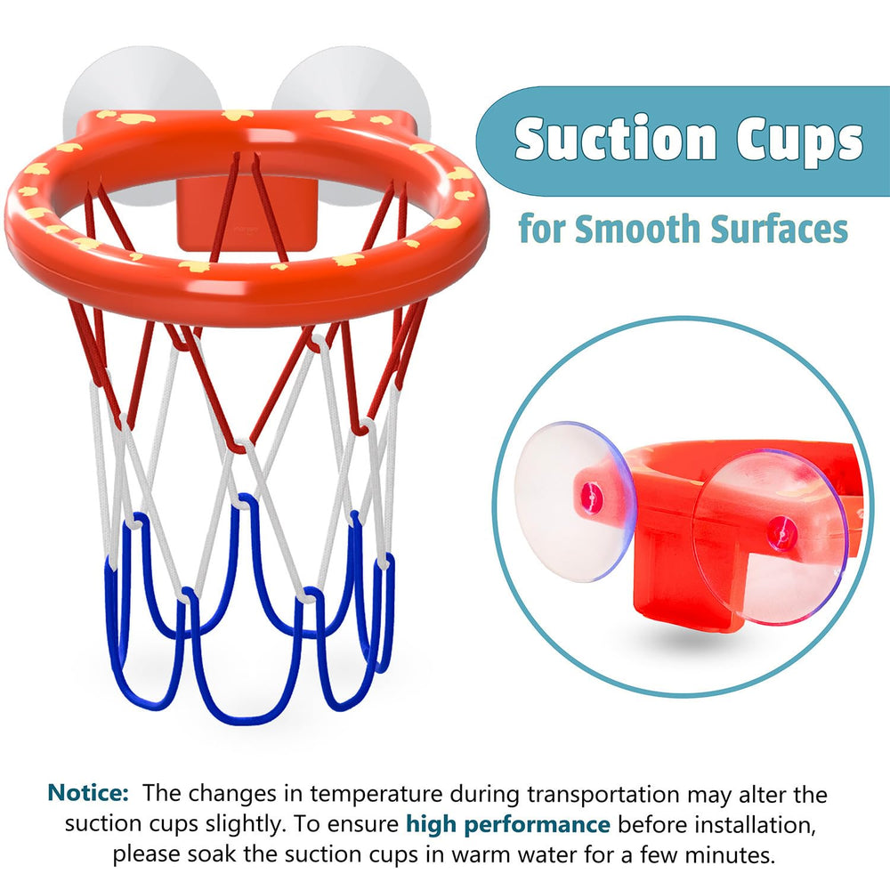 MARPPY bath toys suction cups firmly attached to tub wall for stable game