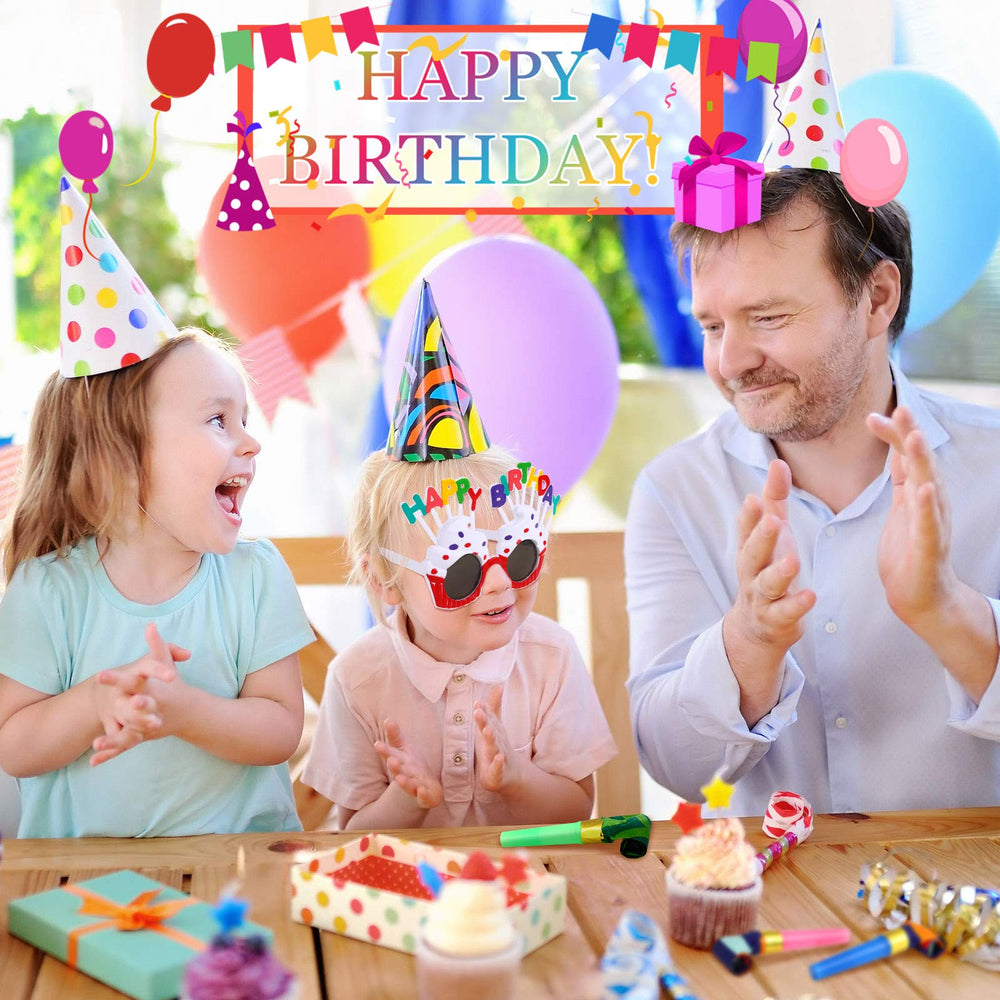 Marspark Birthday Glasses add playful flair and quick photo props for guests.