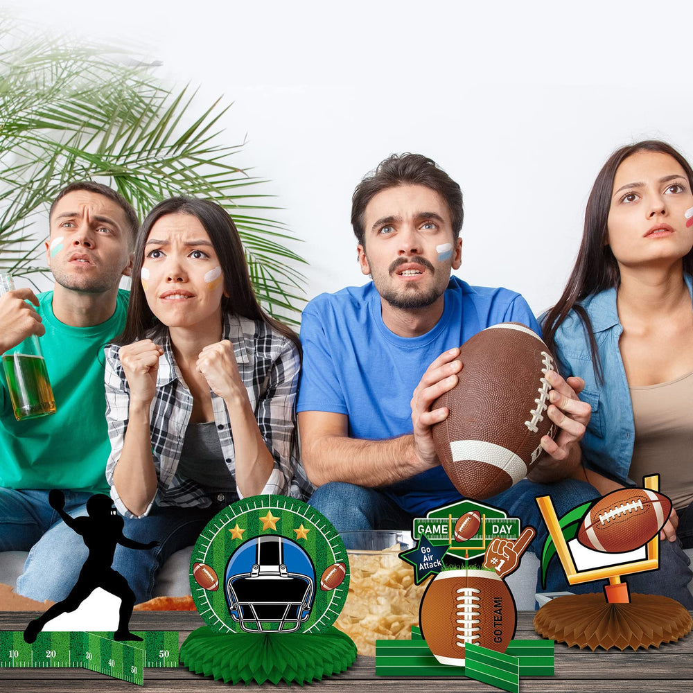 Marspark colorful football decorations bring lively atmosphere to celebrations