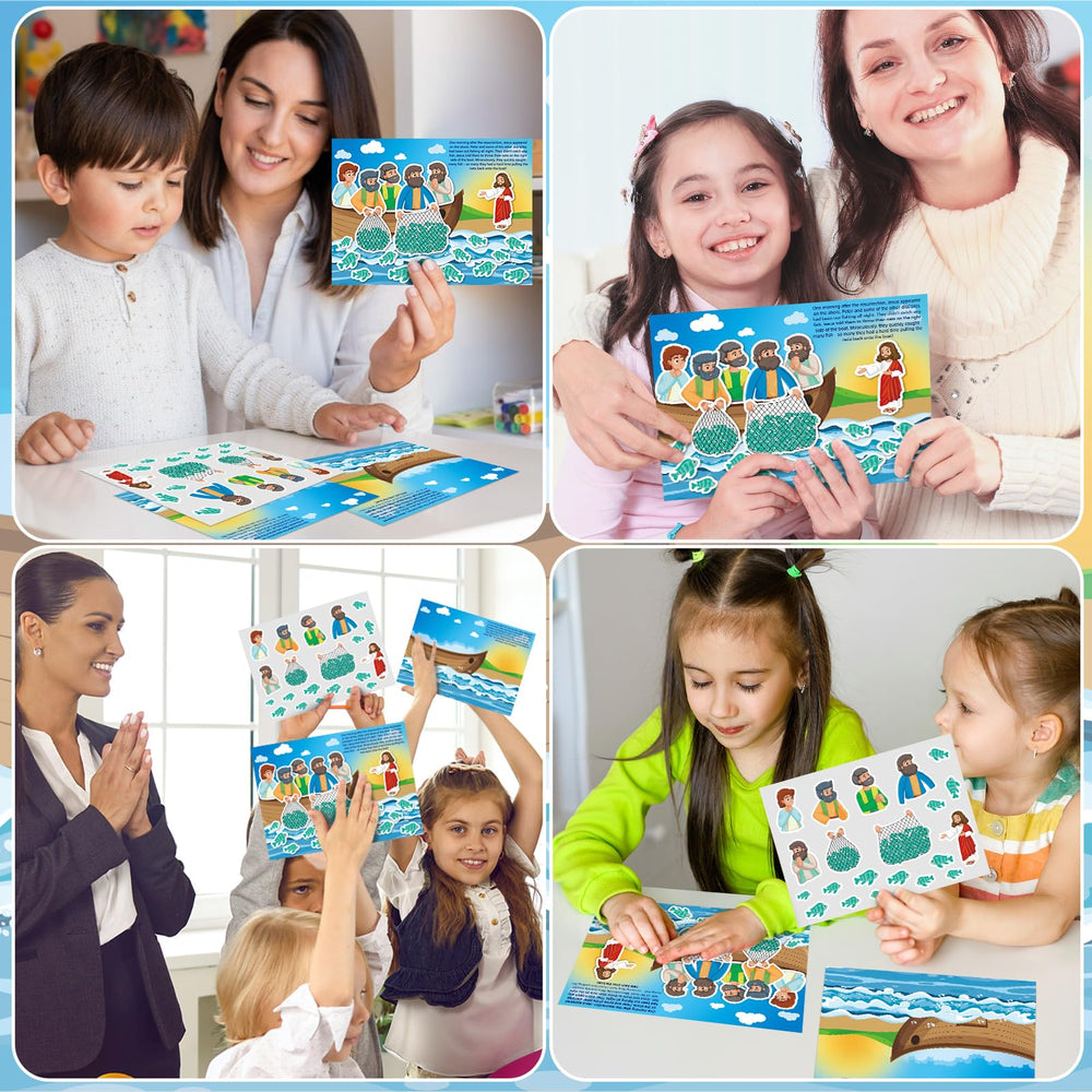Marspark Jesus visits disciples sticker scene 05 supports hands-on Bible activity