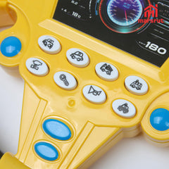 Marsrut steering wheel toy yellow flashing lights during playtime
