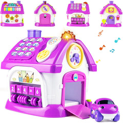 Marstone 8-in-1 learning house piano encourages early music exposure and fine motor skills.