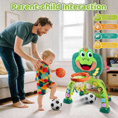 Marstone six activity panel supports fine motor and recognition skills.