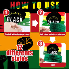 Marsui Black History Month card decor enhances place settings and ambiance