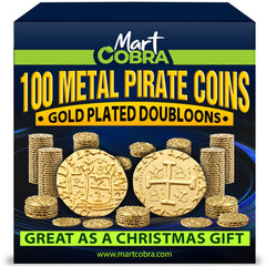 Mart Cobra pirate coins bulk 100 — ideal treasure for RPGs and treasure hunts.