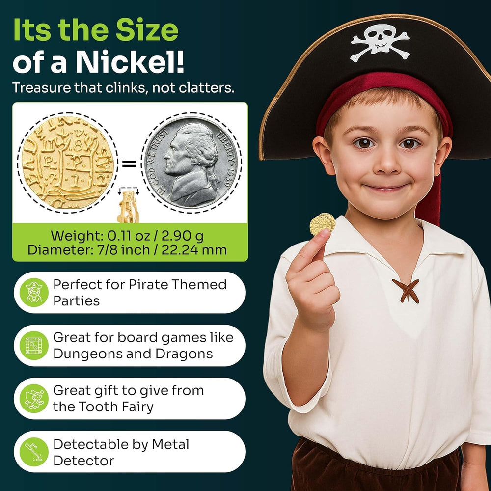 Mart Cobra gold doubloons set — perfect for D&D sessions and cosplay.