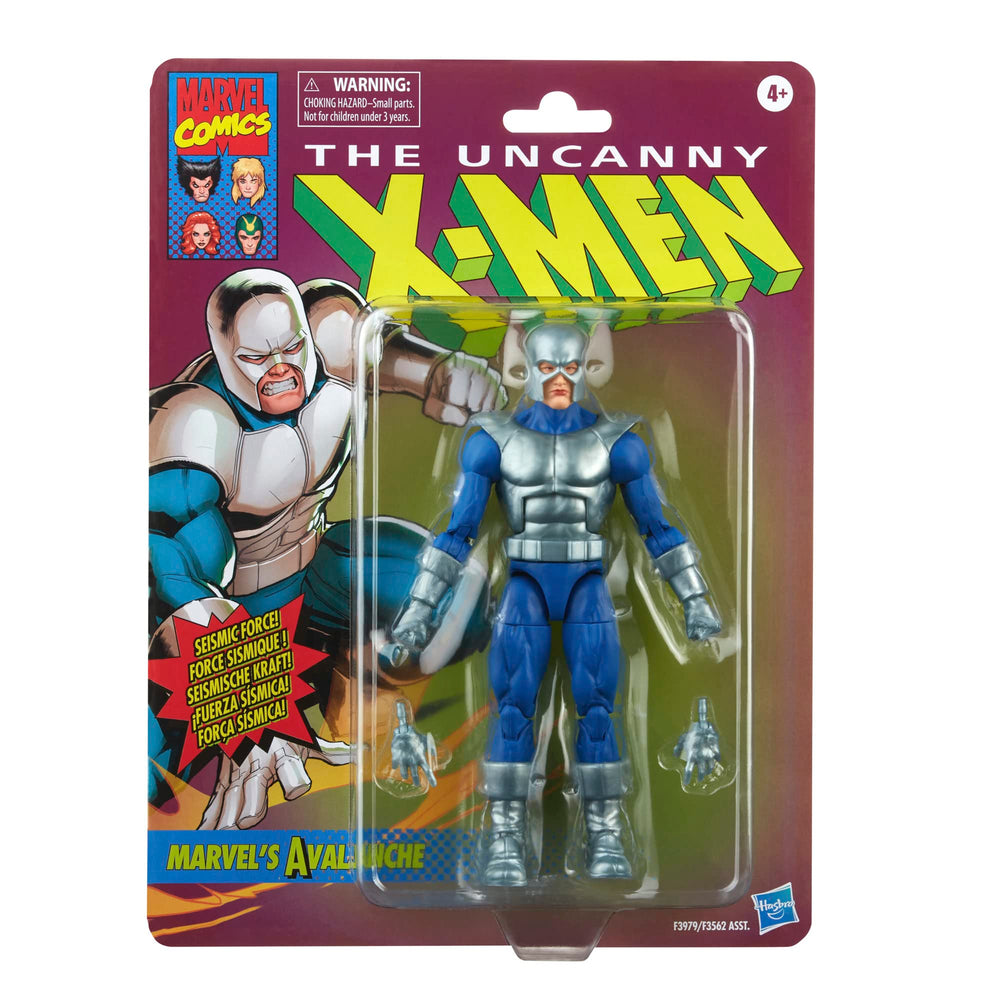 Marvel Avalanche figure articulation range enables dynamic posing for displays.