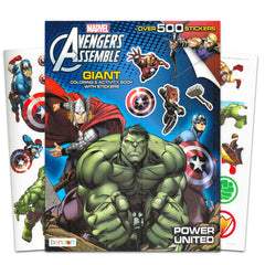 Marvel Avengers coloring and activity book cover invites imaginative play for young heroes.