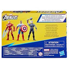 Close-up showing 9-point articulation on Marvel Avengers Epic Hero Series figures for poseable play.