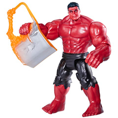 Marvel Red Hulk figure front view for display and imaginative play