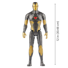 Marvel Avengers Iron Man figure back view highlights port connections.