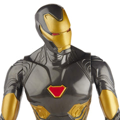 Packaging-ready Marvel Iron Man figure as a display piece for fans.