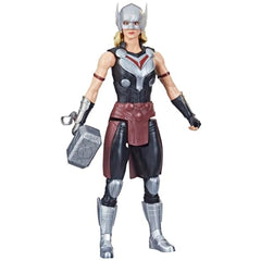 Mighty Thor with detachable Mjolnir accessory for pretend battles