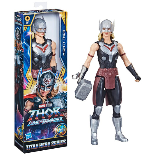 Marvel Avengers Mighty Thor figure in a dynamic pose for action-packed play