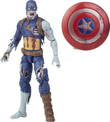 Marvel Avengers Zombie Captain America figure front view shows premium sculpt for display.