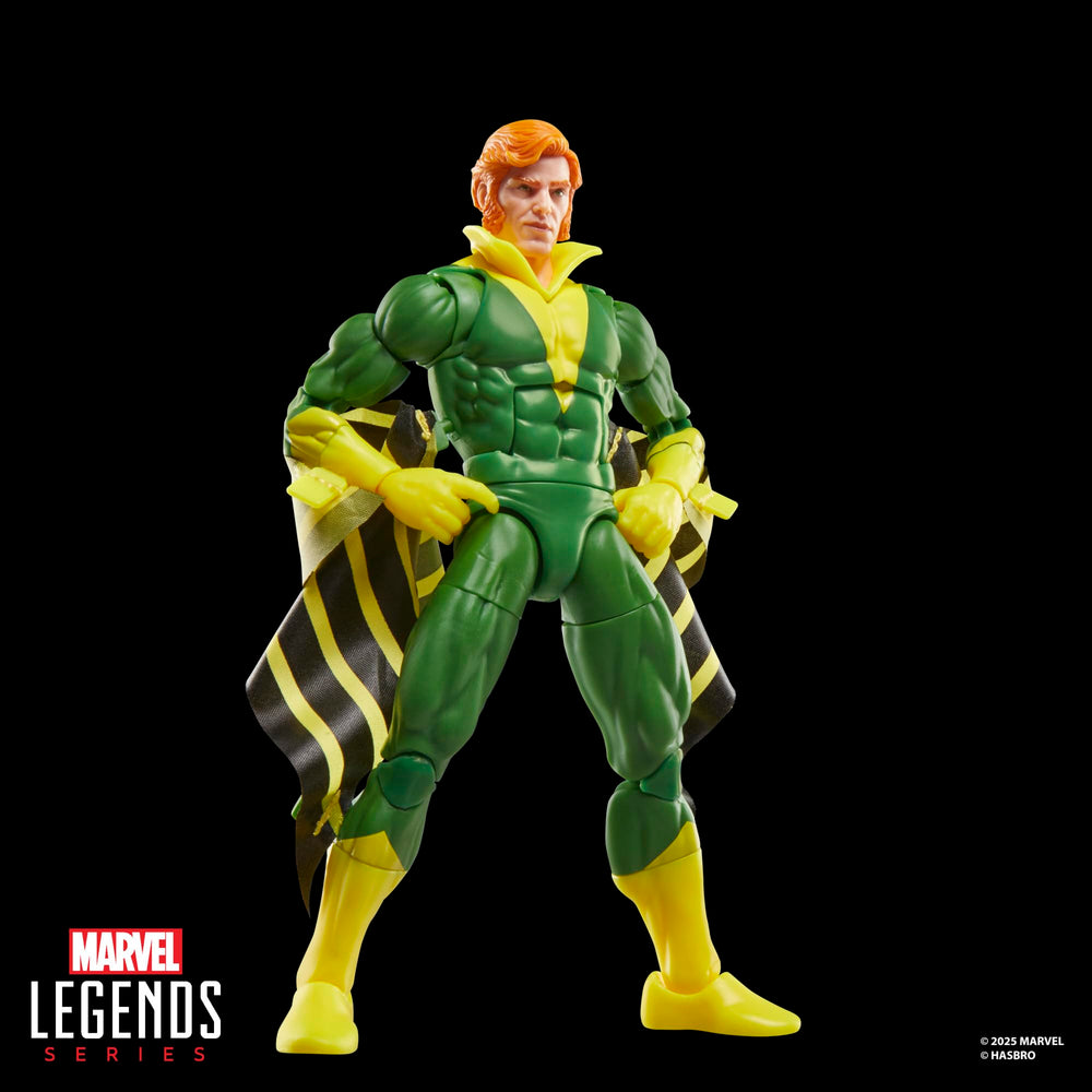 Marvel's Banshee 6-inch scale figure fits standard display setups.