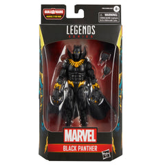 Marvel Legends Black Panther dynamic pose with over 20 articulation points for flexible posing.