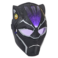 Marvel Black Panther Vibranium Power FX Mask front view with movie-inspired design