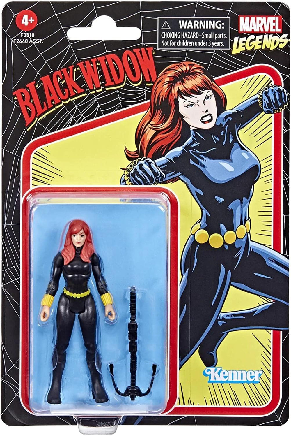 Close-up of retro packaging highlighting Marvel Legends styling and collectible appeal.