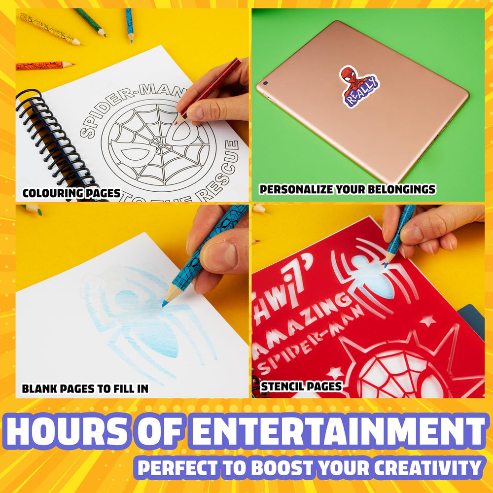 Marvel Boys Sticker Book: glitter and letter stickers boost decor fun