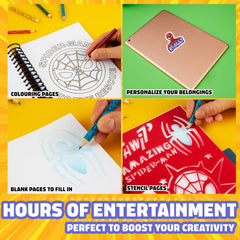 Marvel Boys Sticker Book: glitter and letter stickers boost decor fun