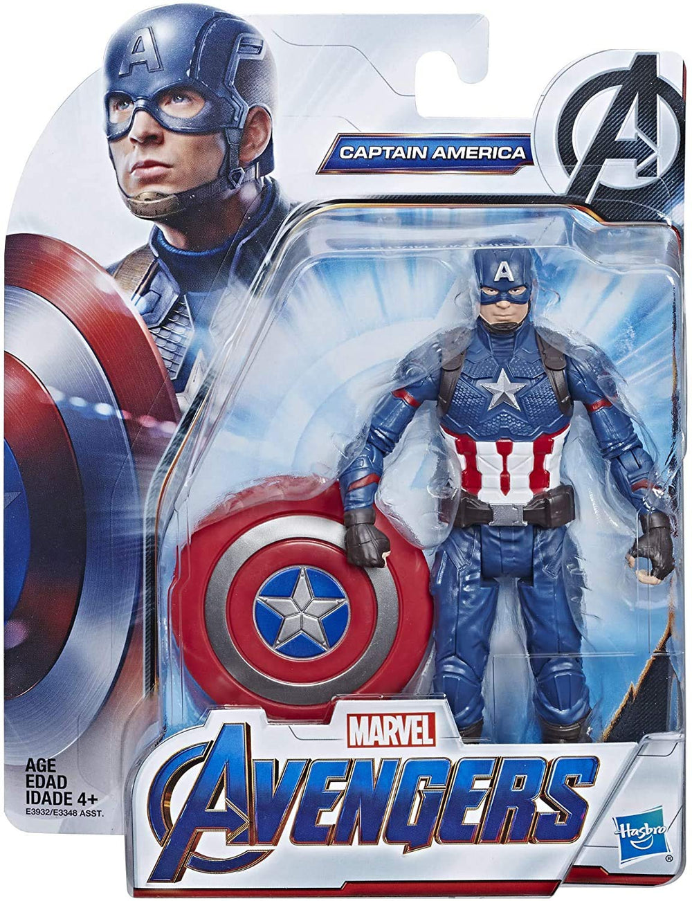 Captain America shield accessory for 6-inch Marvel figure play.