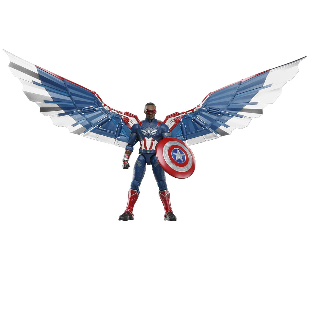 Marvel Captain America wing articulation supports flexible posing.