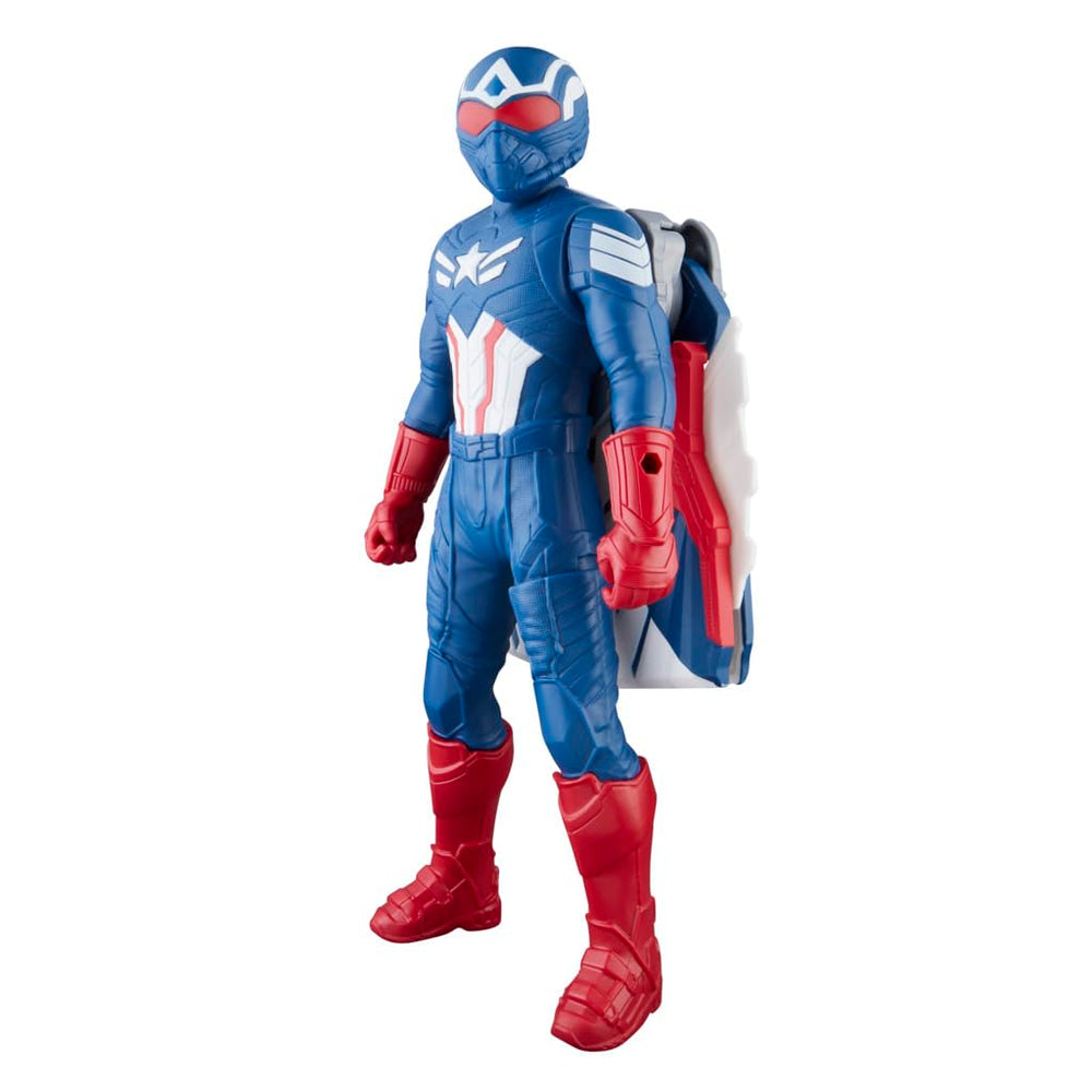 Bright red, white, and blue colors attract attention