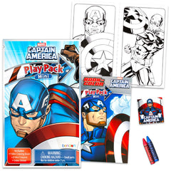 Marvel Captain America coloring pages included in each pack