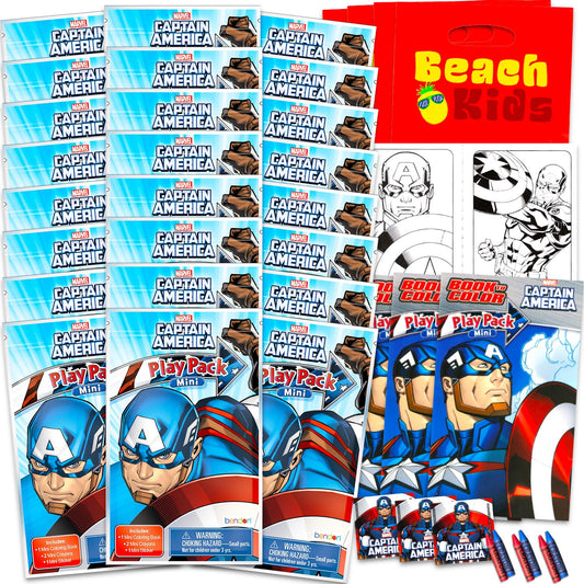 Marvel Captain America mini play packs collection for kids' party fun