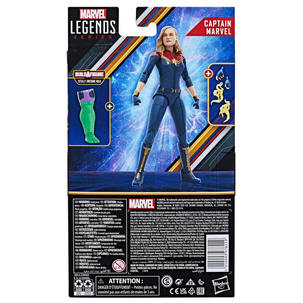 Marvel Captain Marvel The Marvels 6-Inch figure detail-paint highlights sculpt accuracy for collectors.