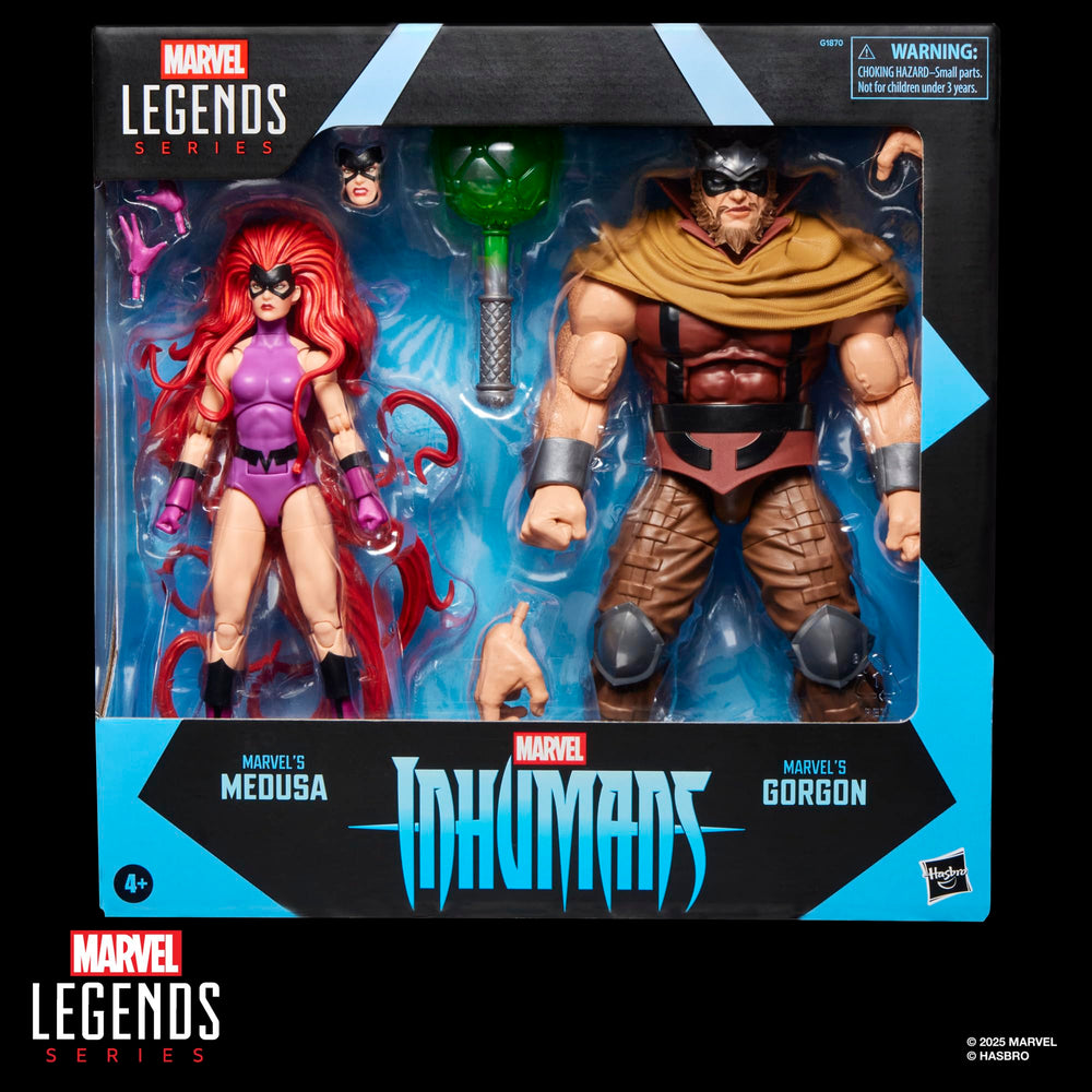 MARVEL CLASSIC Medusa and Gorgon pose-ready side view for dynamic shelf scenes