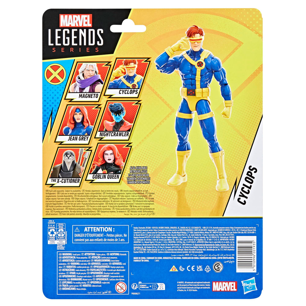 Marvel Cyclops figure with alternate head for varied expressions.