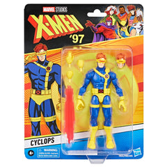 Marvel Cyclops figure with optic blast accessory for action-ready display.