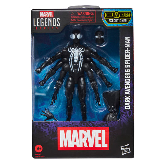 Marvel Dark Avengers Spider-Man front view showcases premium detailing for display