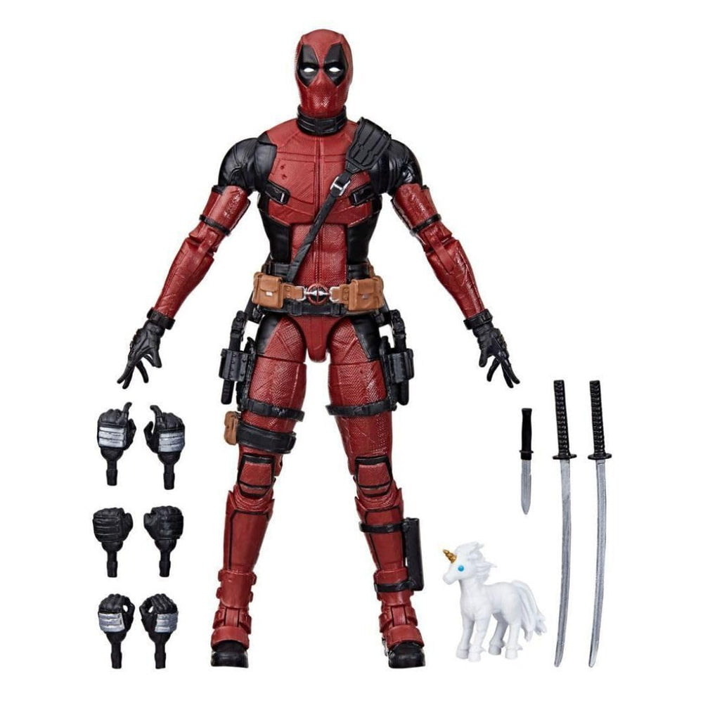 Marvel Deadpool 6-inch action figure front view for display and collectors.
