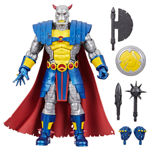 Marvel Legends Death's Head figure with poseable head for dynamic shelf display.