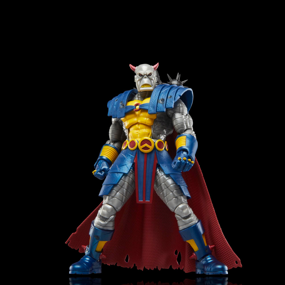 Marvel Legends Death's Head figure with poseable legs for versatile posing.