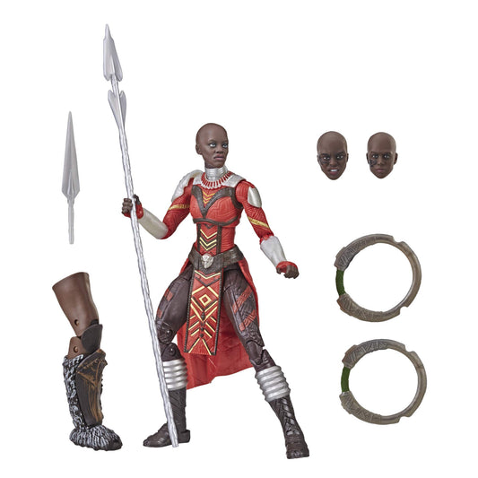 Marvel Dora Milaje 6-inch figure front view for dynamic display and posing.