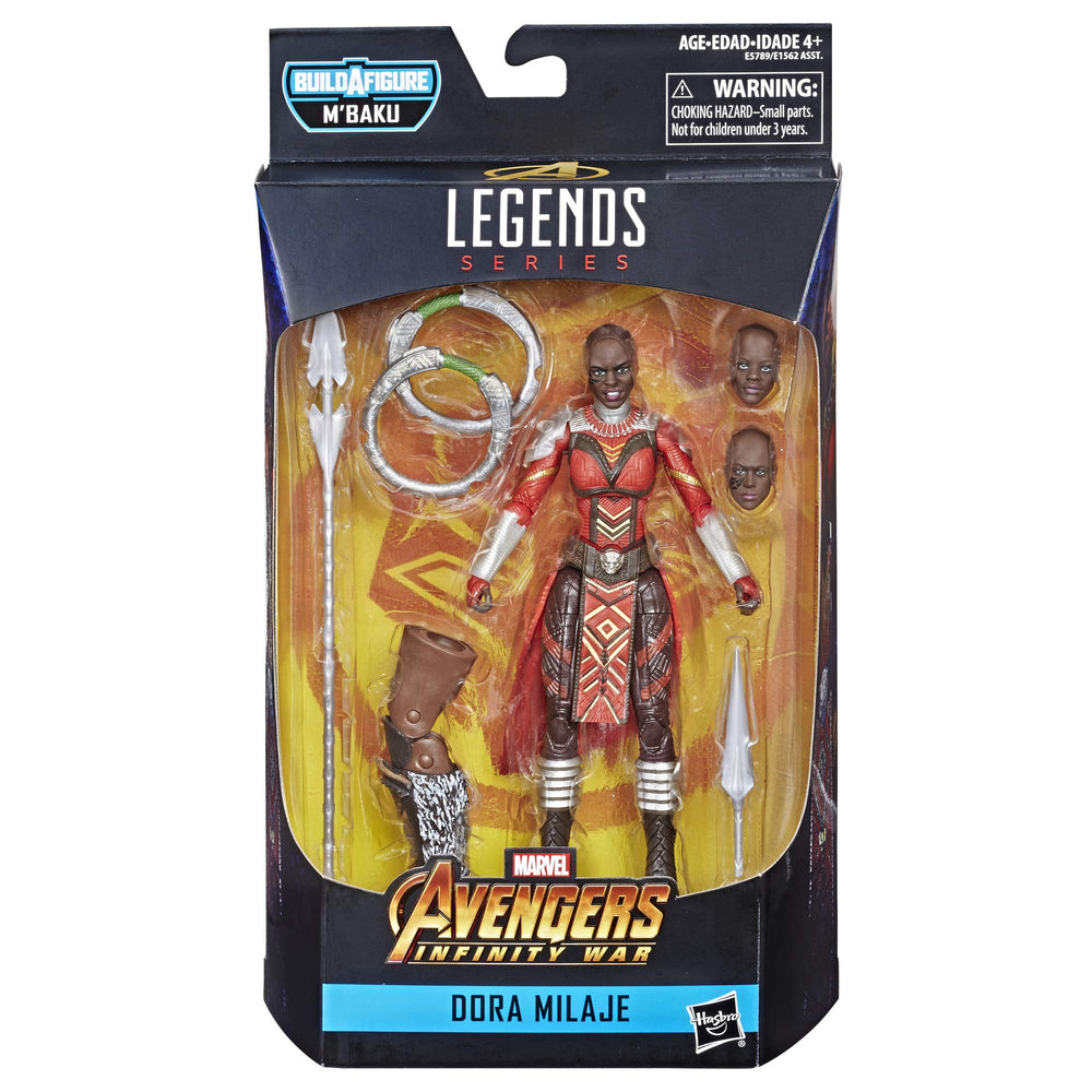 Marvel Dora Milaje 6-inch figure side profile highlighting articulated joints.