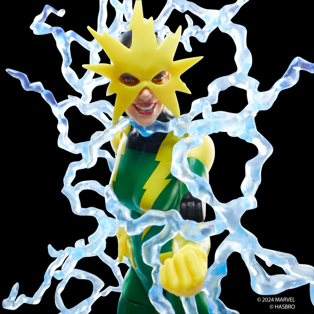 Marvel Electro Francine Frye poseable figure with power FX attachment.
