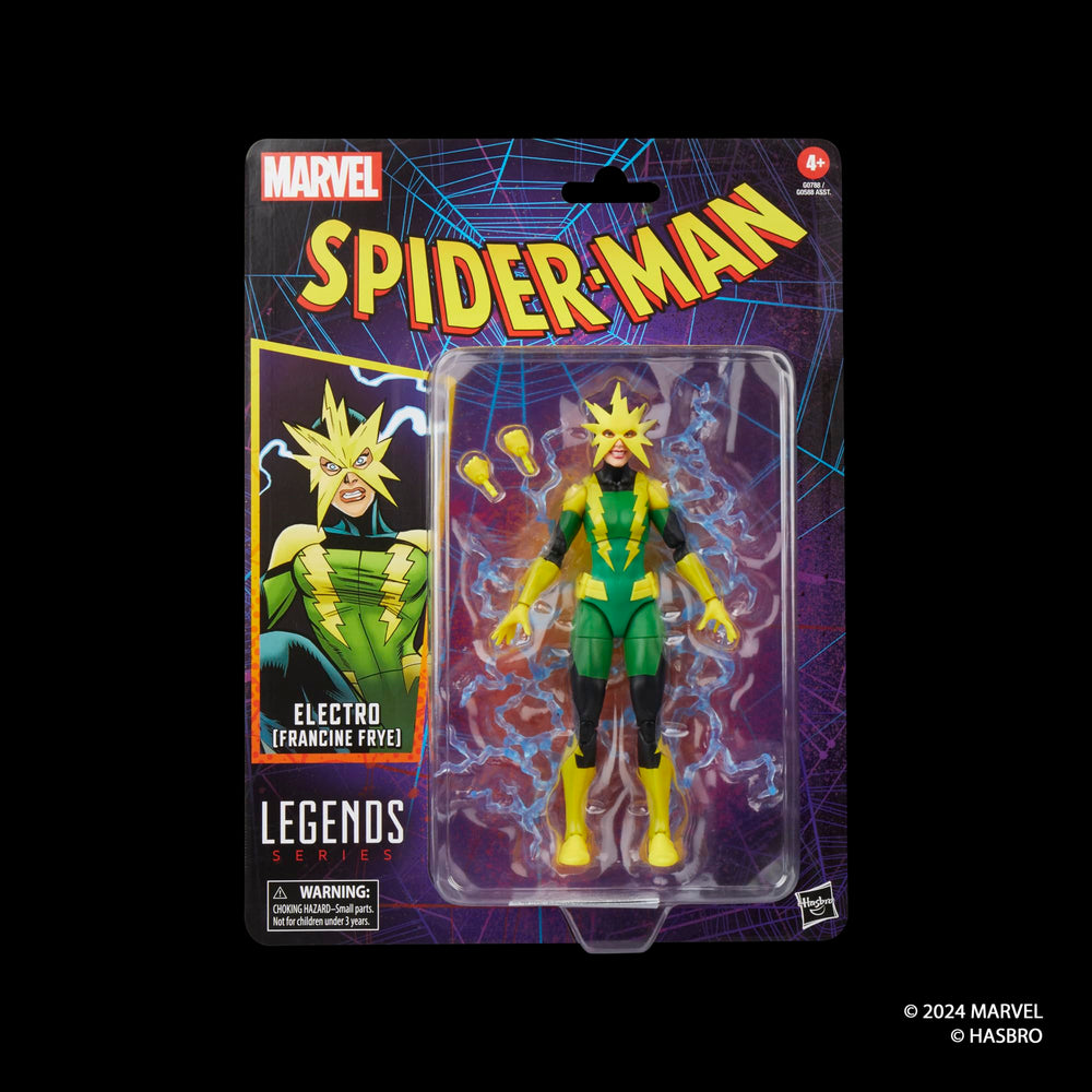 Marvel Electro Francine Frye back view highlights articulation and pose possibilities.