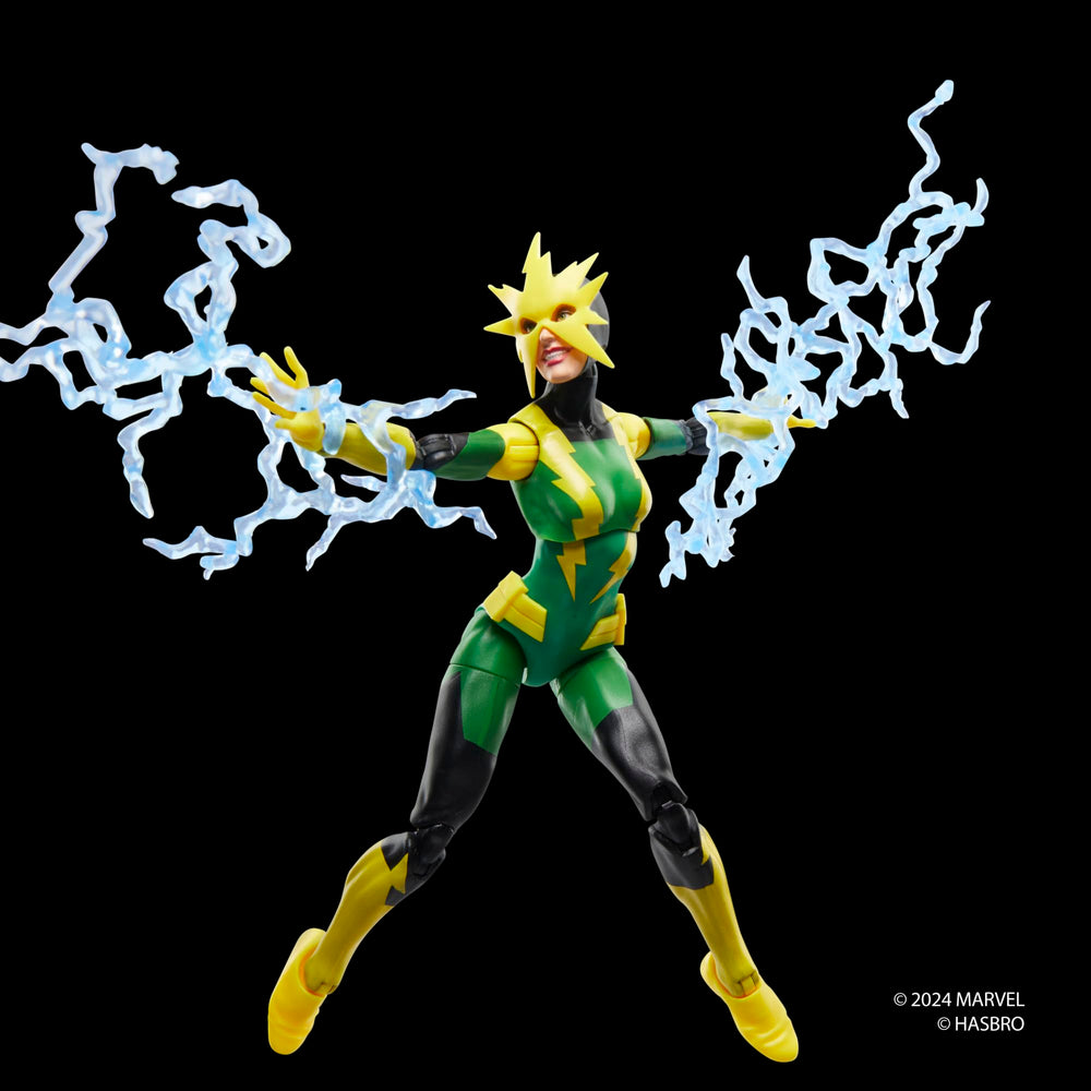 Marvel Electro Francine Frye detail deco for collectors' shelves.