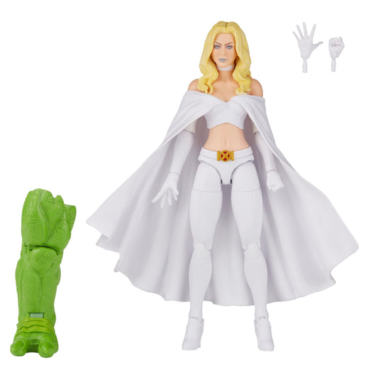 Marvel Emma Frost front view figure showing poseable joints for display and play