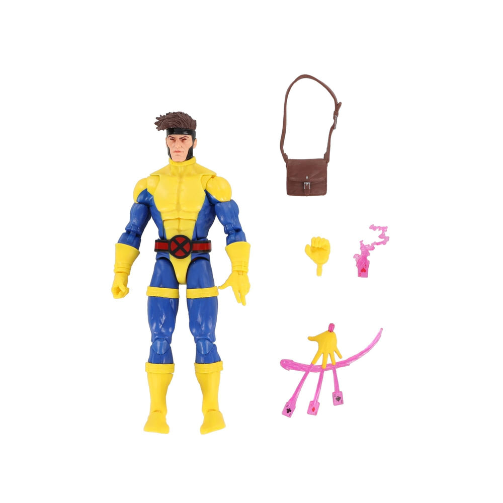 Marvel Gambit accessories: bo staff, satchel, and alternate hands for cards