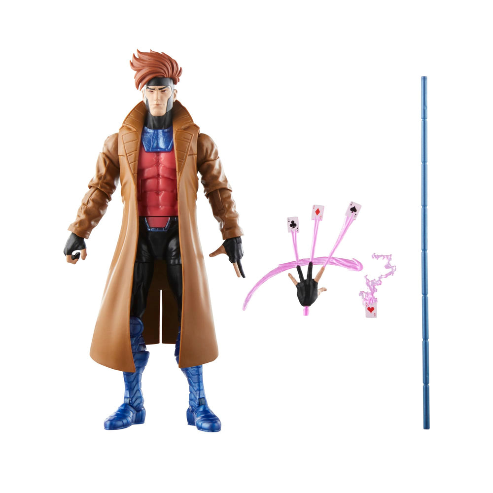 Marvel Gambit figure X-Men97 poseable stance for dynamic shelf display