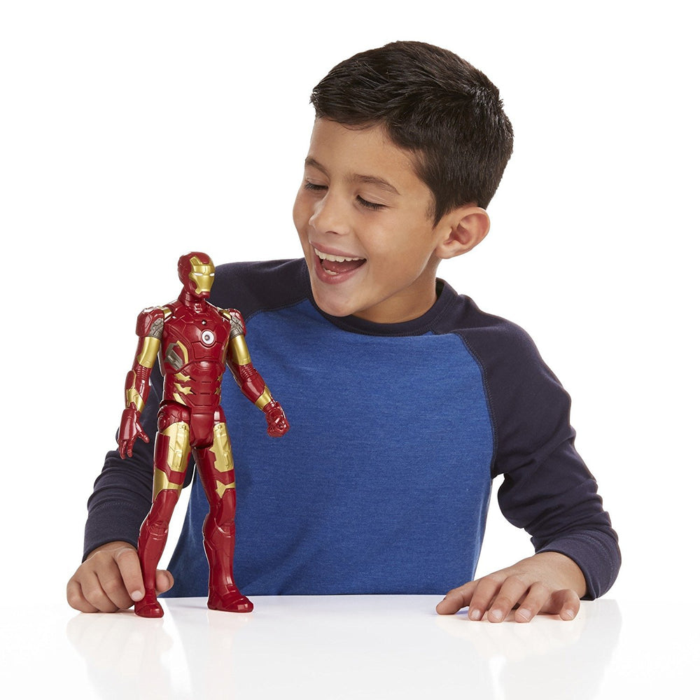 12-inch tall Iron Man figure for bold display and play