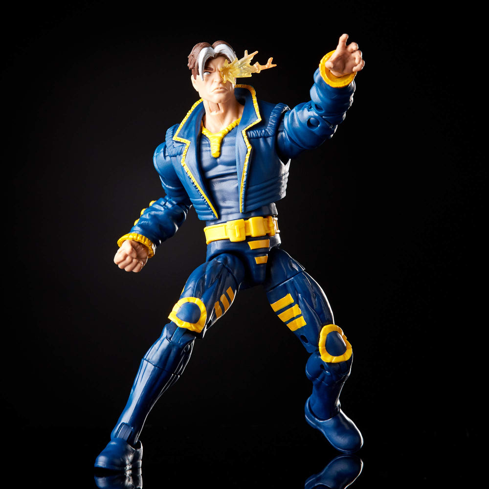 Marvel Hasbro Legends X-Man figure blue suit deco with crisp lines.